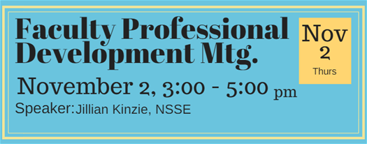 Faculty Professional Development November 2