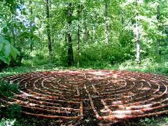 Prayer Labyrinth behind Cordier