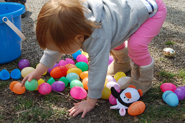 East Hall residents are filling 1,000 plastic eggs with treats.